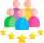 Symbol spokojených zákazníků